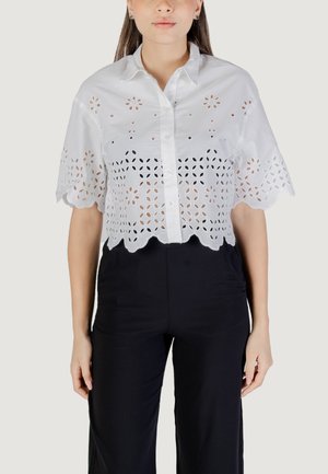 MINA LIFE BOXY  - Button-down blouse - white