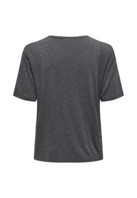 JDY 2ER-SET WEICH REGULAR FIT RUNDHALS - Basic T-shirt - schwarz dunkelgrau