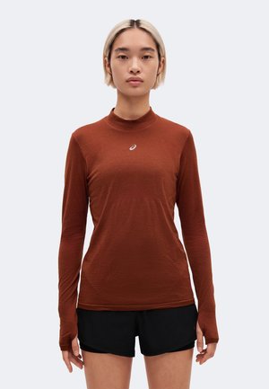 ASICS, ROAD WINTER SEAMLESS - T-shirt à manches longues - singed red