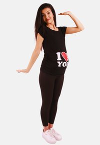 M.M.C. MIT MOTIV I LOVE YOU - T-Shirt print - schwarz