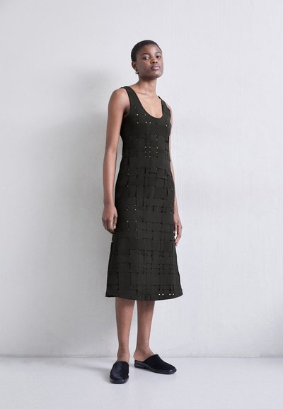 A.W.A.K.E. MODE WEAVED FITTED TANK DRESS - Koktélruha / Partiruha - black