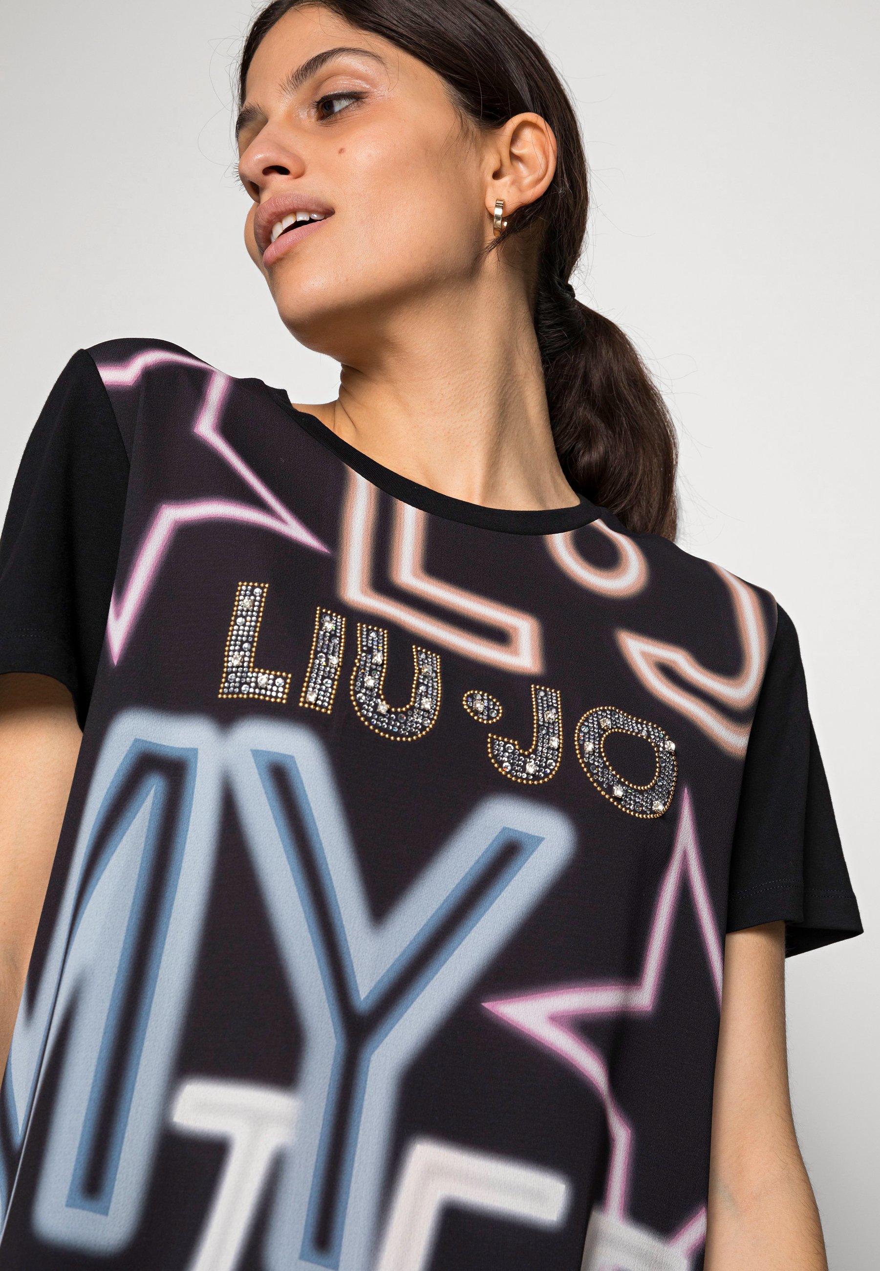Liu Jo Jeans MODA - T-shirt print - nero liujo/zwart - Zalando.nl