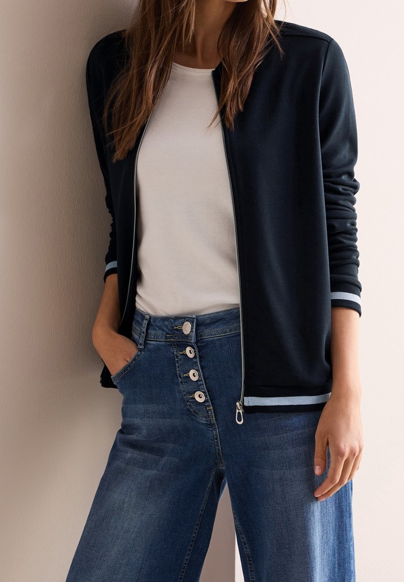 Cecil Tröja med dragkedja - blue