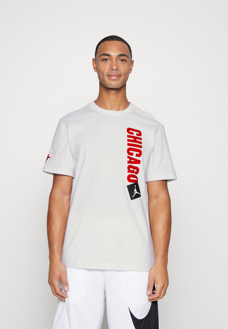 Nike Performance Nba Chicago Bulls Statement Essential Tee Club Wear White Zalandoie