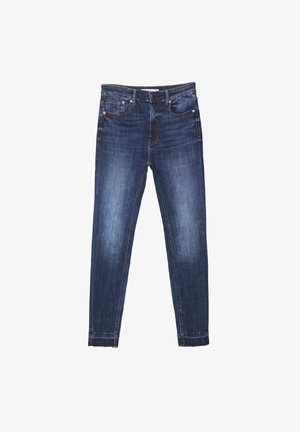 Stradivarius D07 - Oprijete (skinny) kavbojke - blue denim