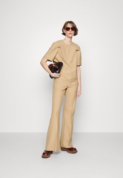 WOOD WOOD JAY HEAVY DRAPY TOP - Μπλούζα - camel