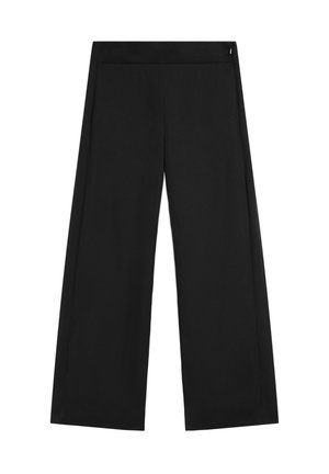 Massimo Dutti, STRAIGHT-LEG FLOWING PANTS - Pantalon classique - black