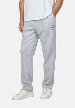 Jack & Jones JPSTKANE LANDON UNCUFFED  - Tracksuit bottoms - light grey melange