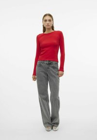 Vero Moda VMCHLOE SHORT - Longsleeve - salsa