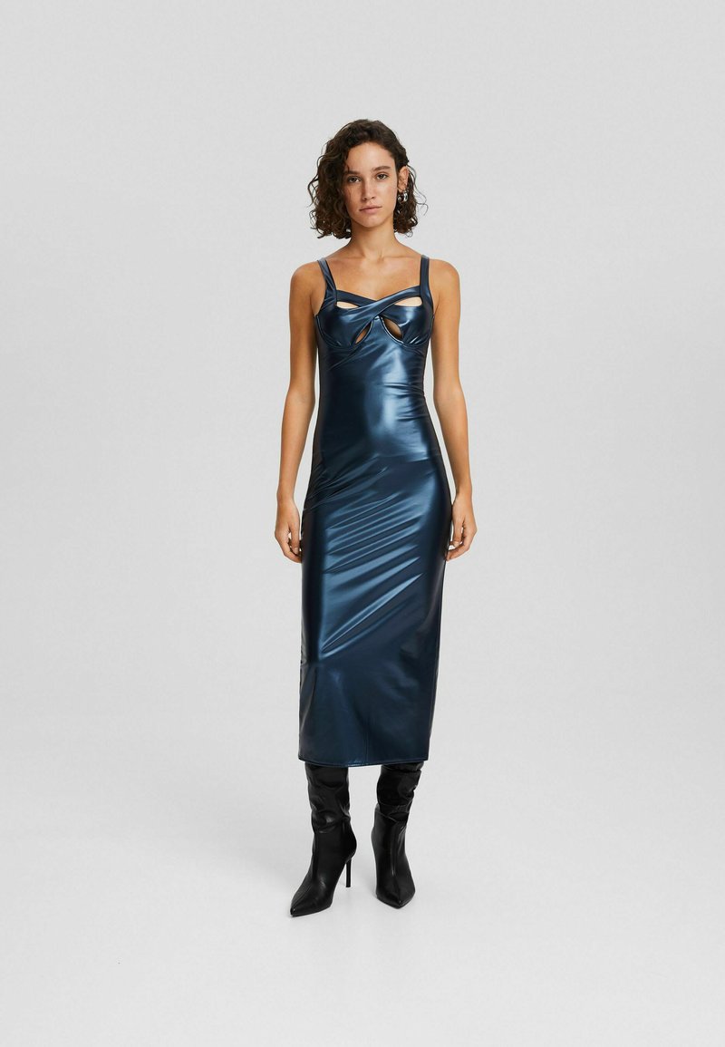 Bershka Cocktailjurk koningsblauw