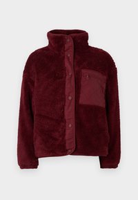 ONLCONTACT LIFE OVERSIZED - Fleecová bunda - cabernet