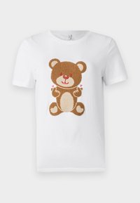 ONLTERESA LIFE TEDDY  - Printtipaita - bright white