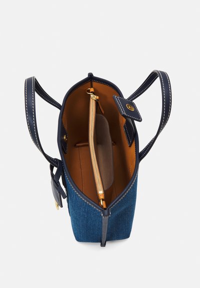 Tory Burch PERRY TRIPLE COMPARTMENT SMALL TOTE - Torbica - denim multi