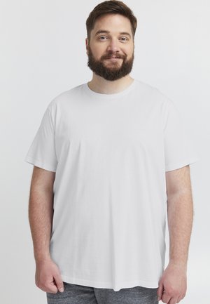 White, short-sleeve t-shirt with a round neckline, made of smooth fabric. Features a relaxed fit and minimal seams. No patterns or accents.