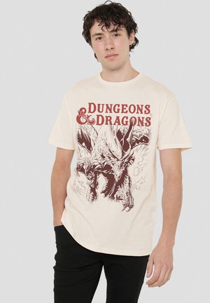 Hasbro DUNGEONS DRAGONS STRIKING  - Print T-shirt - off white