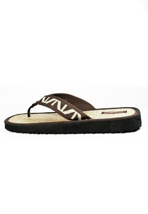 BAHIA - T-bar sandals - braun gemustert