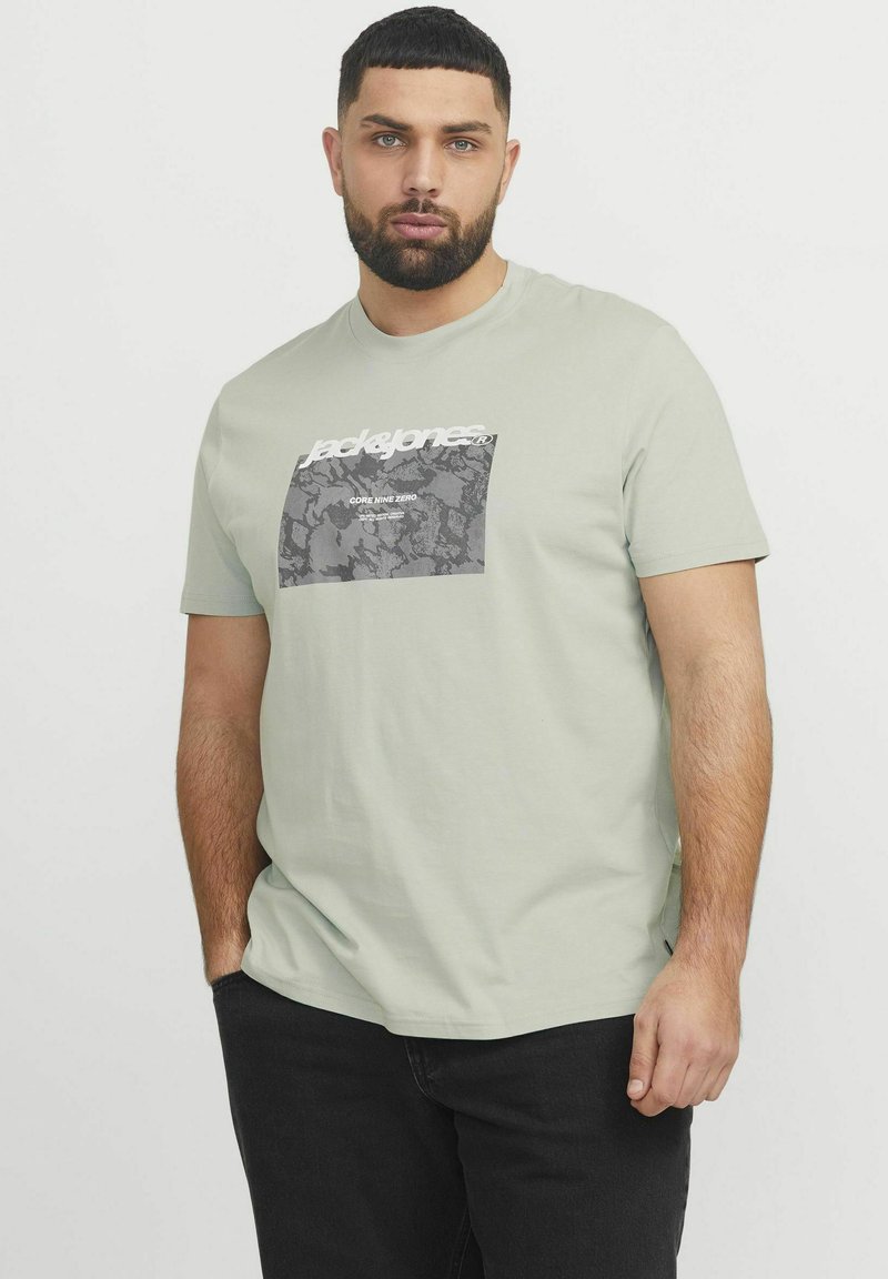 Jack & Jones Trükipildiga T-särk - aqua gray