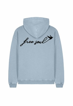 FREE SOUL EMBROIDERY UNISEX VINTAGE  - Hoodie - light blue