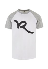 Print T-shirt - white h grey