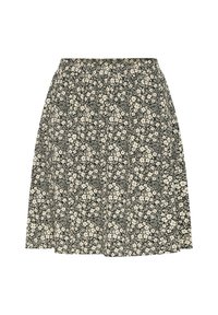 KASASHA - A-snit nederdel - black white flower print