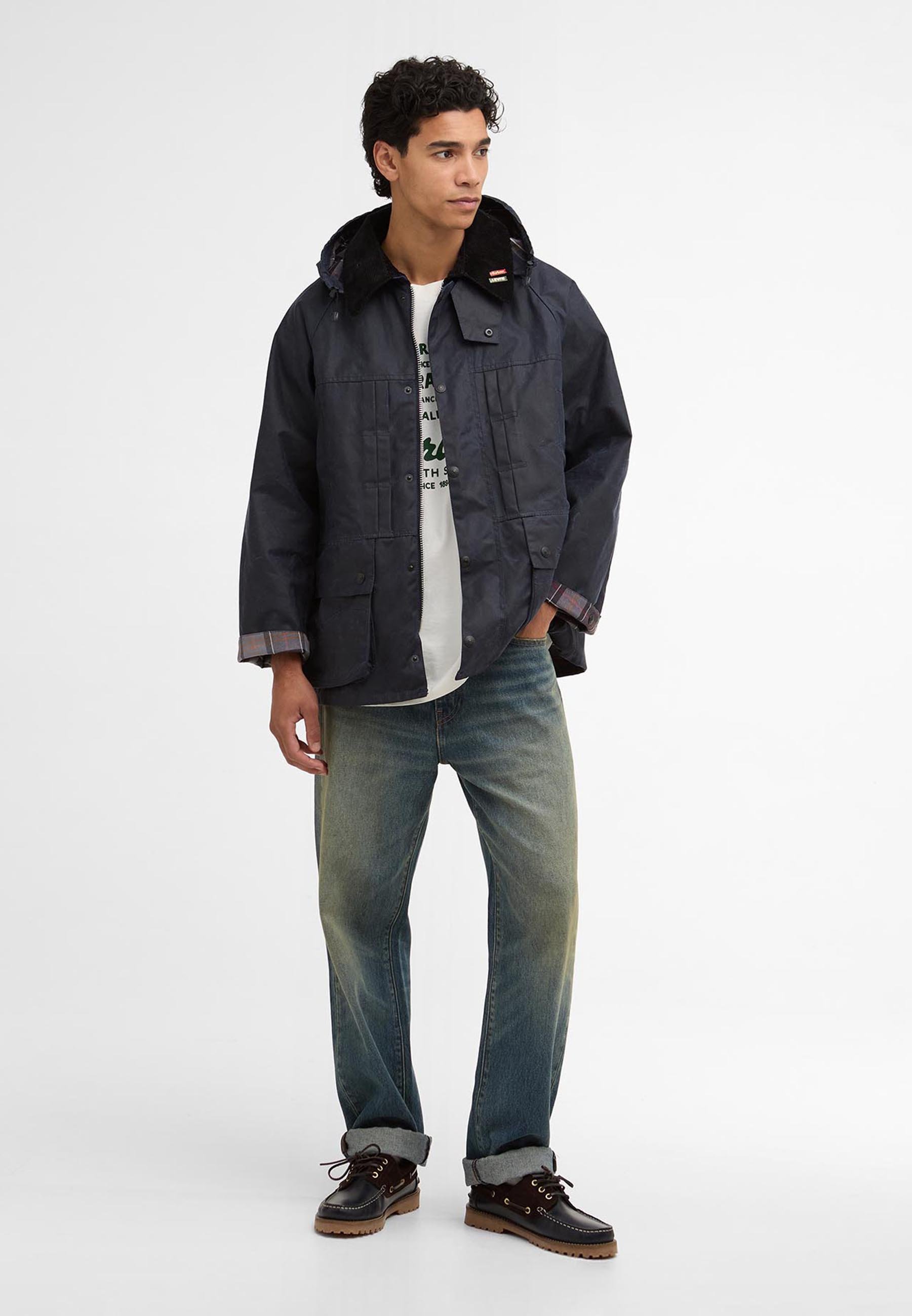 Barbour BARBOUR X LEVI'S® OVERSIZED BEDALE WAXED JACKET - Light