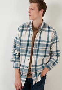 Buratti REGULAR FIT - Overhemd - ecru-blue