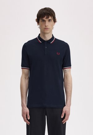 Fred Perry TWIN TIPPED - Πόλο - blue