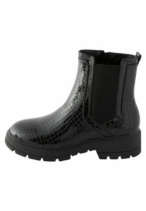 Next FOREVER COMFORT CHELSEA REGULAR WIDE FIT - Platvormtallaga poolsaapad - black croc effect