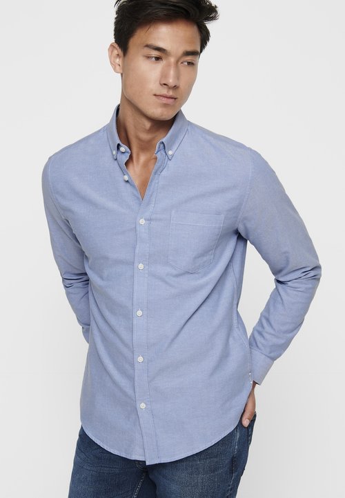 JACK & JONES Jjeclassic Melange Chemise Ls Sn Chemise Homme (lot de 1