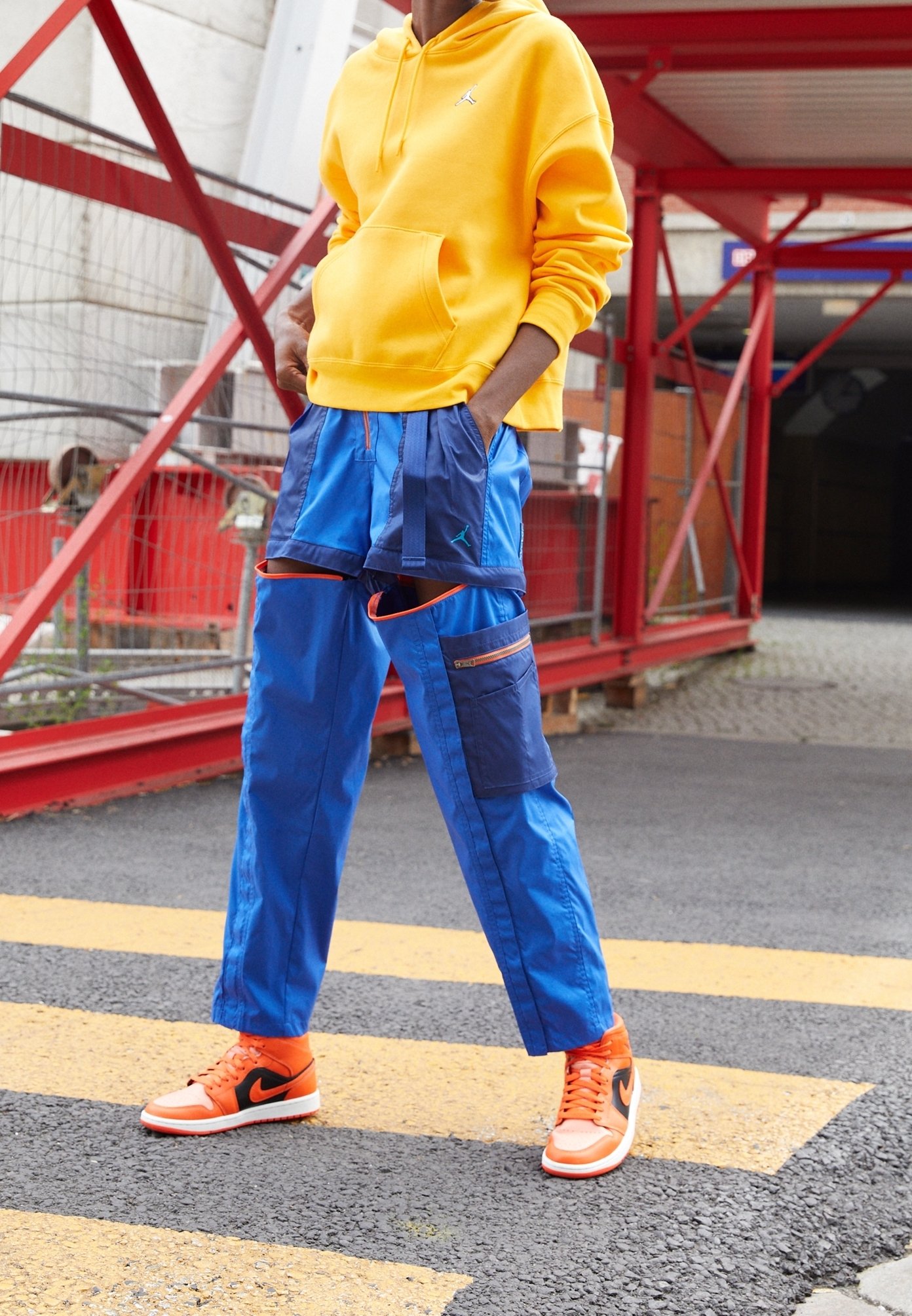 blue and yellow jordan hoodie