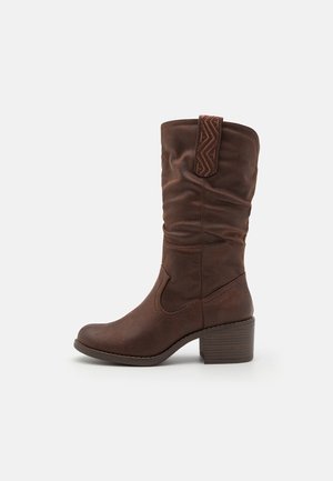 Cowboy- / bikerstøvler - dark brown