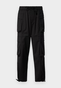 DOUBLE PANT UNISEX - Cargo trousers - black