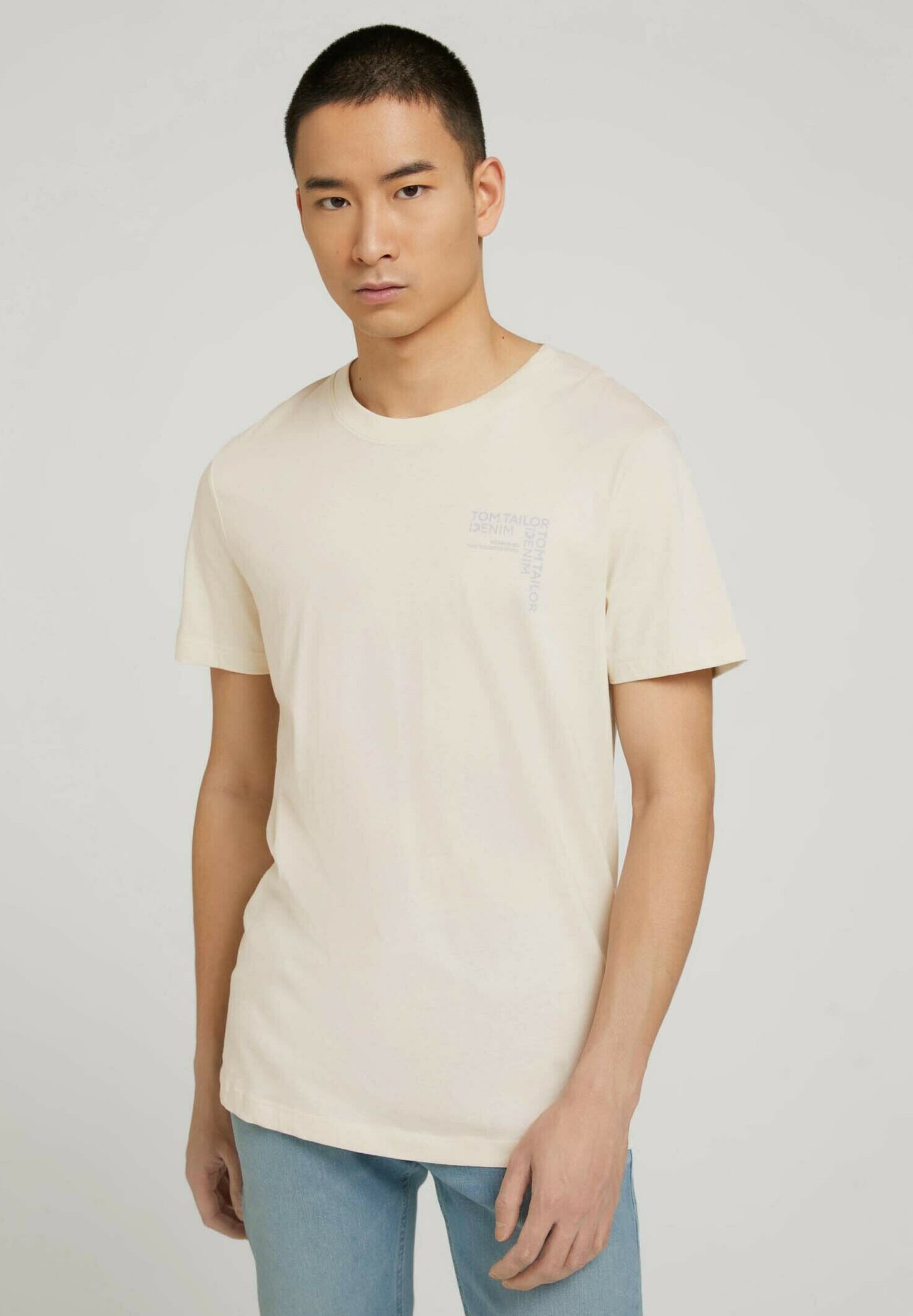 TOM TAILOR Denim Herren Print T-Shirt – Aus Bio-Baumwolle, Regular Fit, Mit Nachhaltigem BE PART-Hangtag