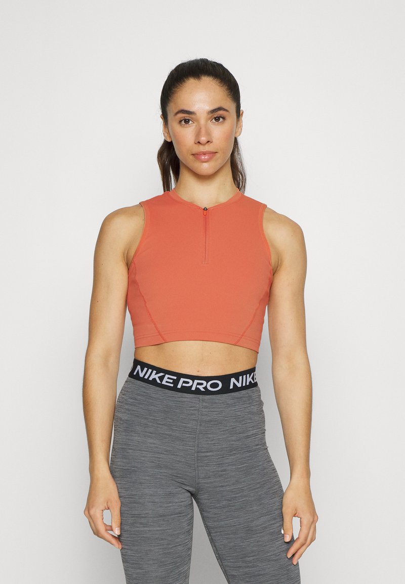 Damen Sportbekleidung | Nike Performance CROP TANK Top madder root/orange - QV17824 Damen Sportbekleidung | Nike Performance CROP TANK Top madder root/orange - QV17824