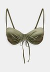 BALCONETTE TIE BACK SHINE SWIM - Πάνω μέρος μπικίνι - brush green