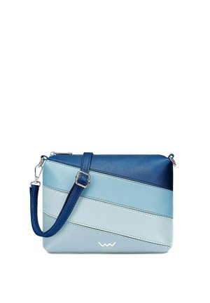 COALIE STRIPED - Cross body bag - blue