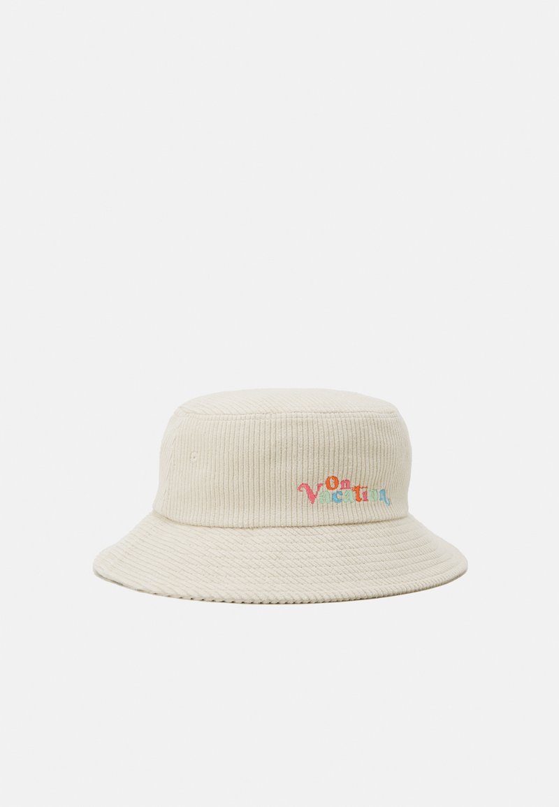Unisex Lettering Bucket Hat - Beige