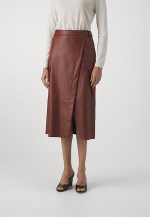 Jupe portefeuille - brown