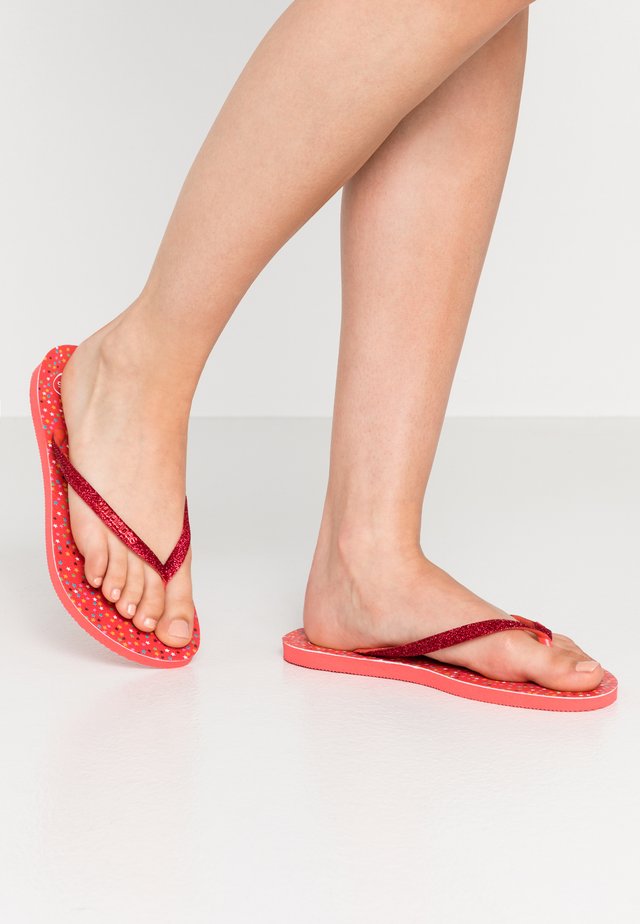 SLIM CARNAVAL - Varvassandaalit - coral new