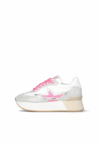 LIU JO GLITTER STAR - Sneakers laag - grey pink