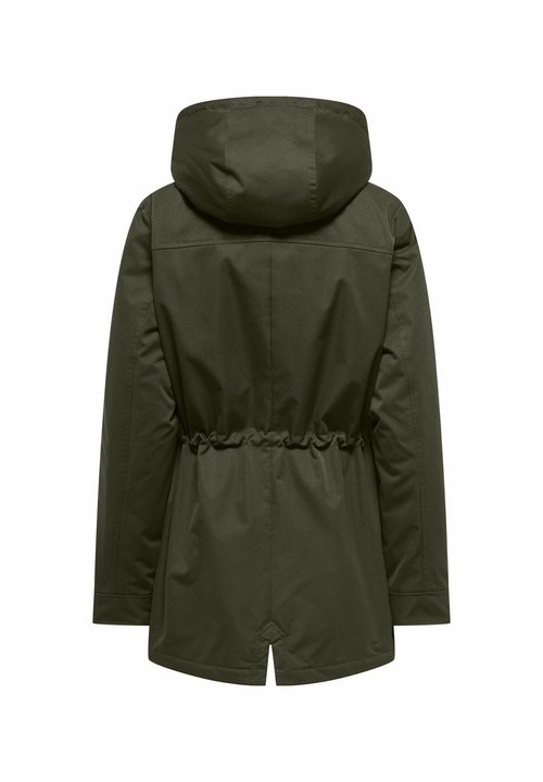 Only - Parka Donna New Starline Con Cappuccio In Pelliccia Nera - Foto 7