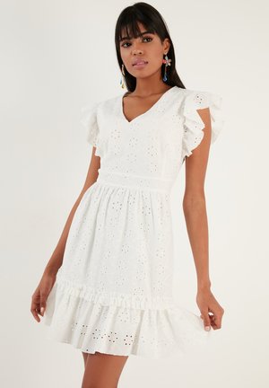 LELA REGULAR FIT - Day dress - ecru