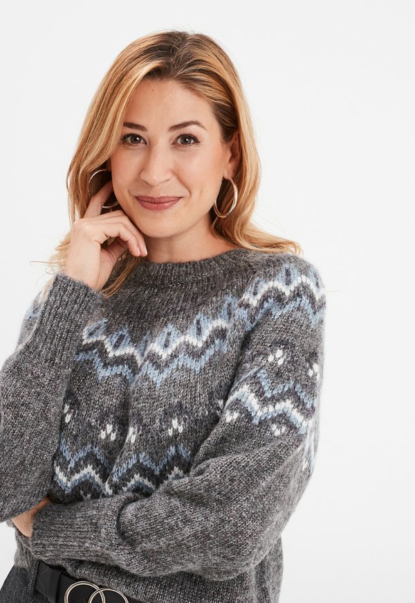 Strickpullover - gris