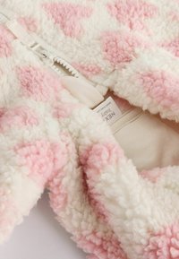 Next COSY REGULAR FIT - Fleecejakke - white pink heart print