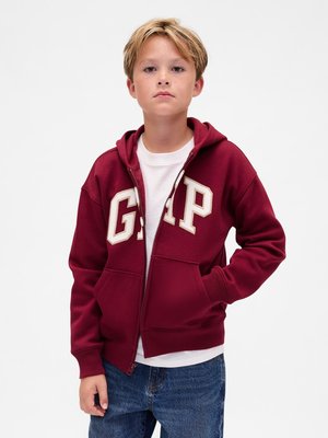 GAP KIDS RELAXED GAP LOGO ZIP HOODIE - Lukuga pusa - red delicious