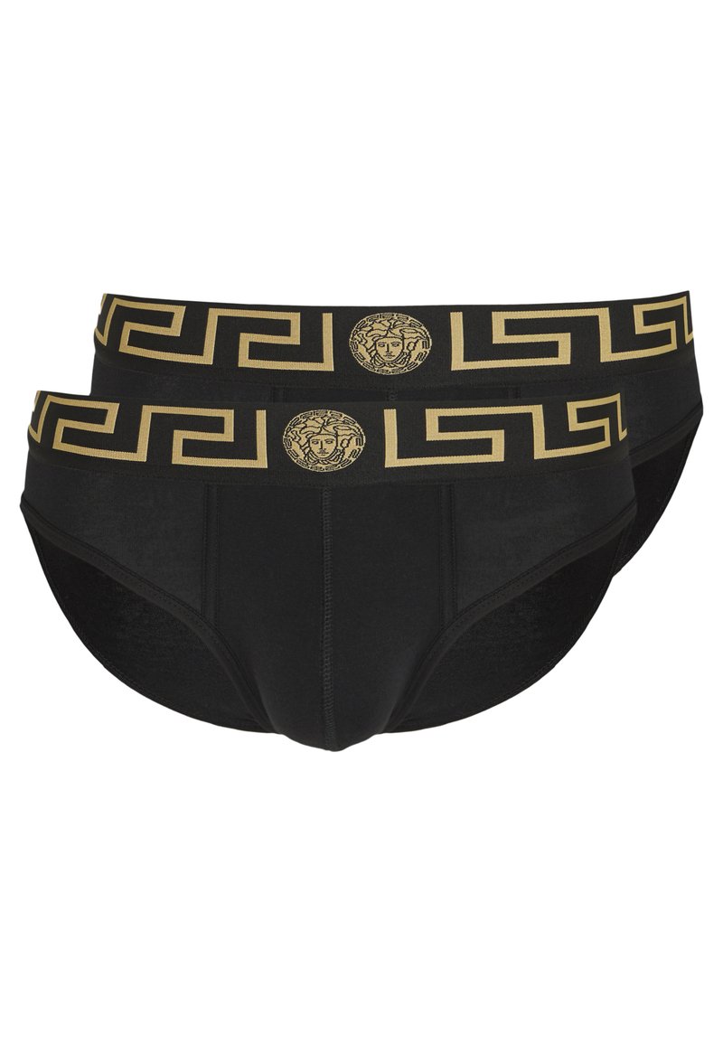 Versace - BASSO INTIMO UOMO 2 PACK - Slip - nero/greca oro, Agrandir