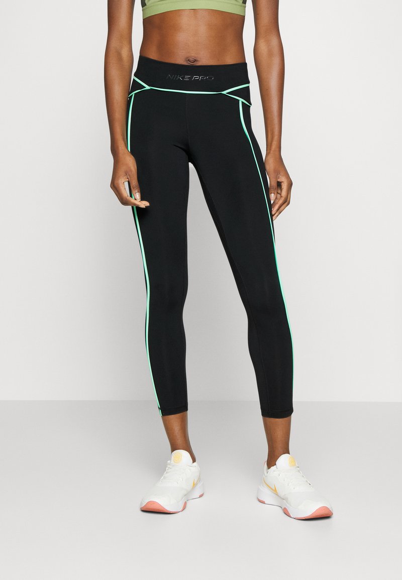 Nike Performance Tights black/green glow/schwarz Zalando.at