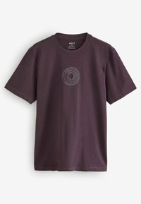 Next Nyomott mintás póló - navy blue burgundy red grey
