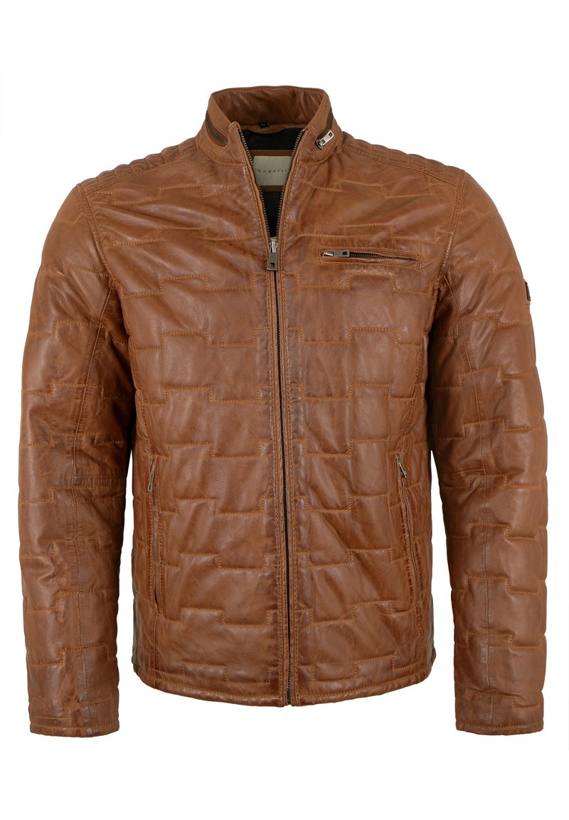 bugatti Lederjacke - cognac