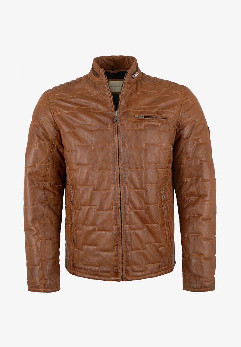 bugatti Lederjacke - cognac